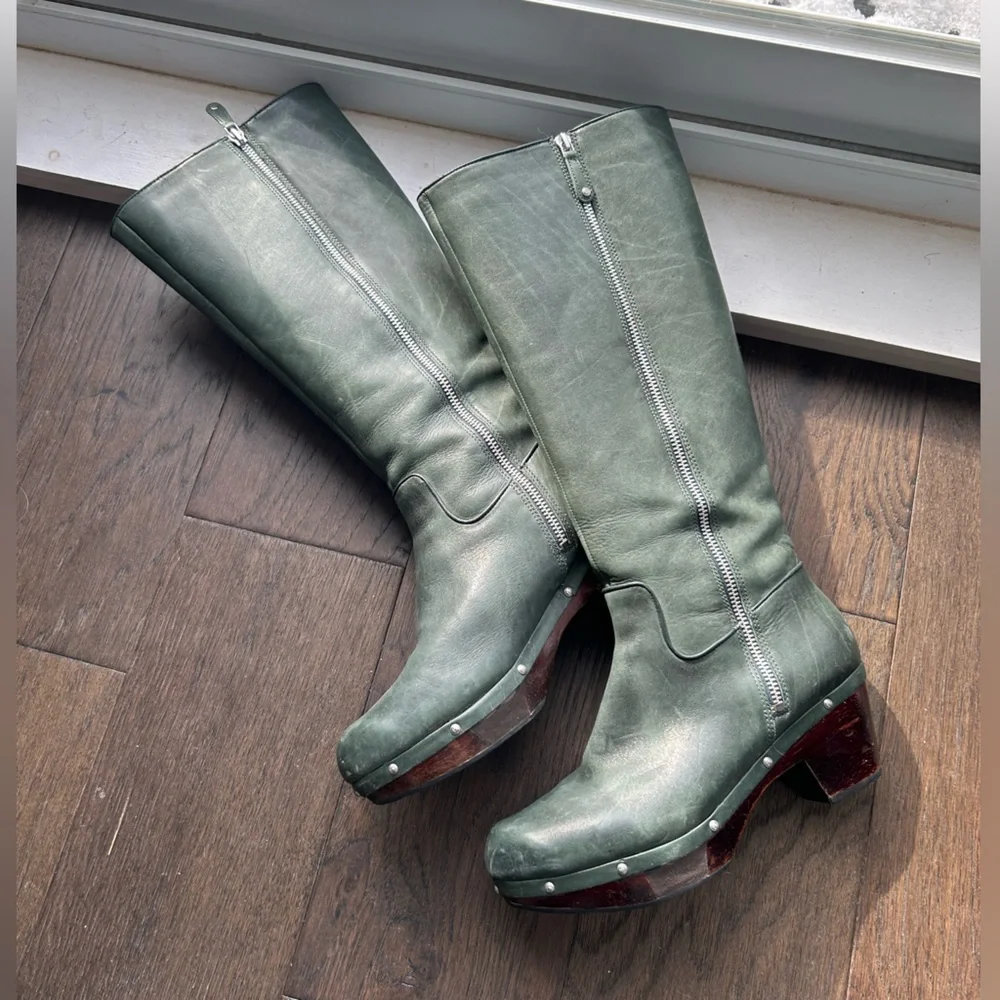 RARE Rockport adiPRENE by addidas Green Knee-High Women's Boots - Size 9.5 - Picture 7 of 10